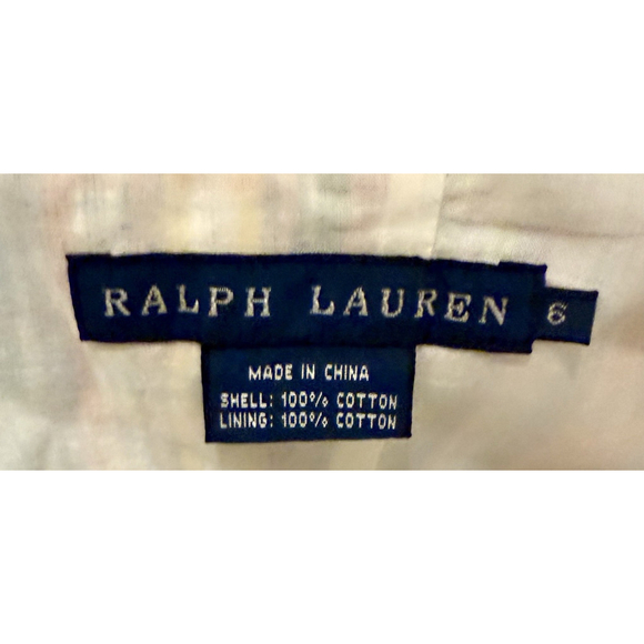 Ralph Lauren Plaid Strapless Lined Dress Back Zip With Bow Size 6 EUC - Picture 5 of 5
